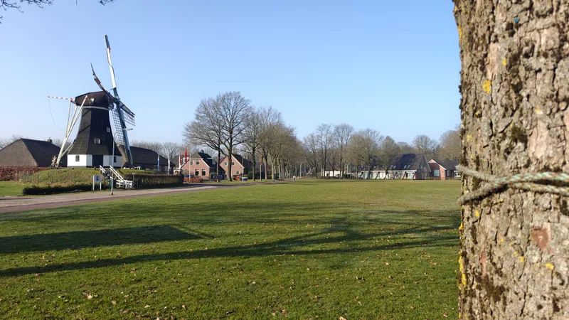 Brink in een Drents esdorp