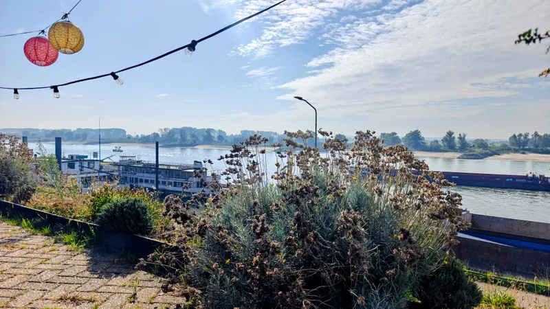 De kade van Tolkamer aan de Rijn